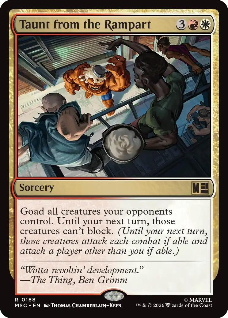 Image for Taunt from the Rampart (188) (MSC) - Magic: The Gathering