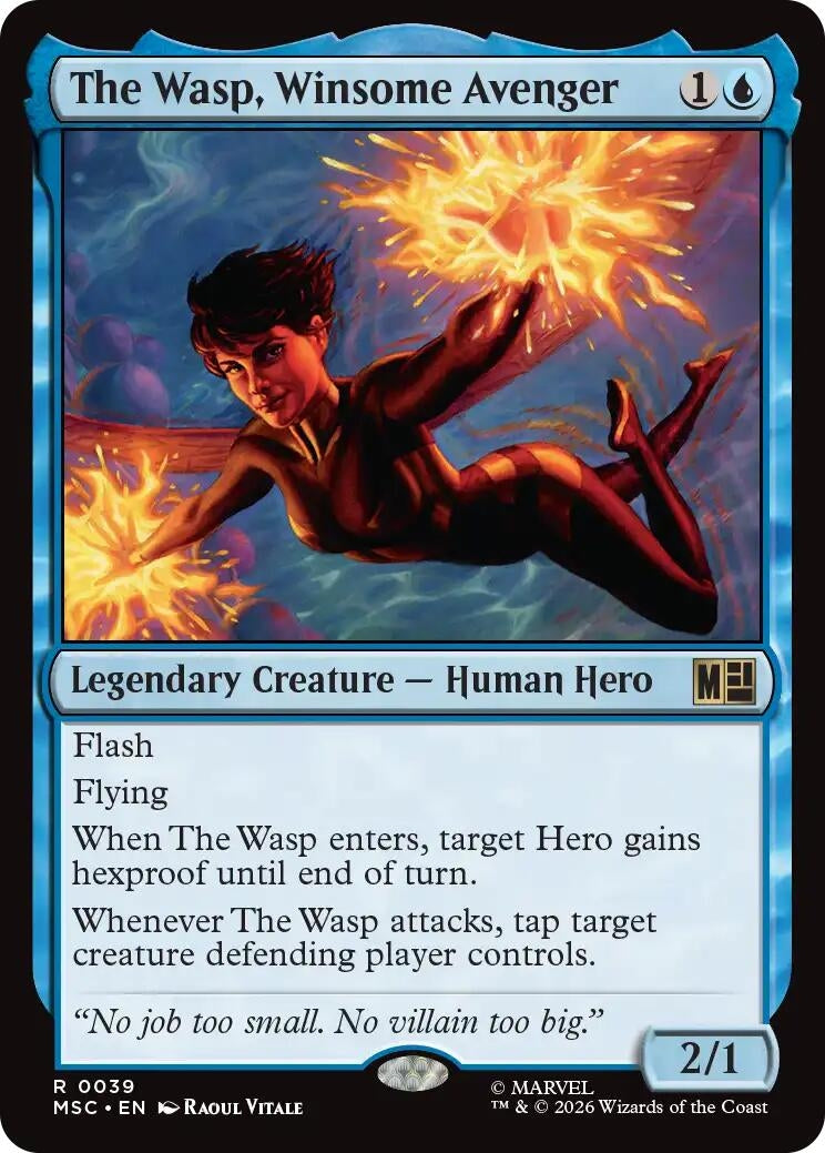 Image for The Wasp, Winsome Avenger (Surge Foil) (39) (MSC) - Magic: The Gathering