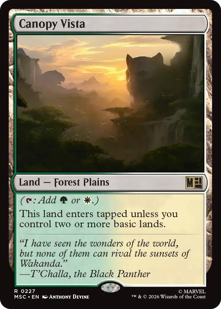 Image for Canopy Vista (Surge Foil) (227) (MSC) - Magic: The Gathering