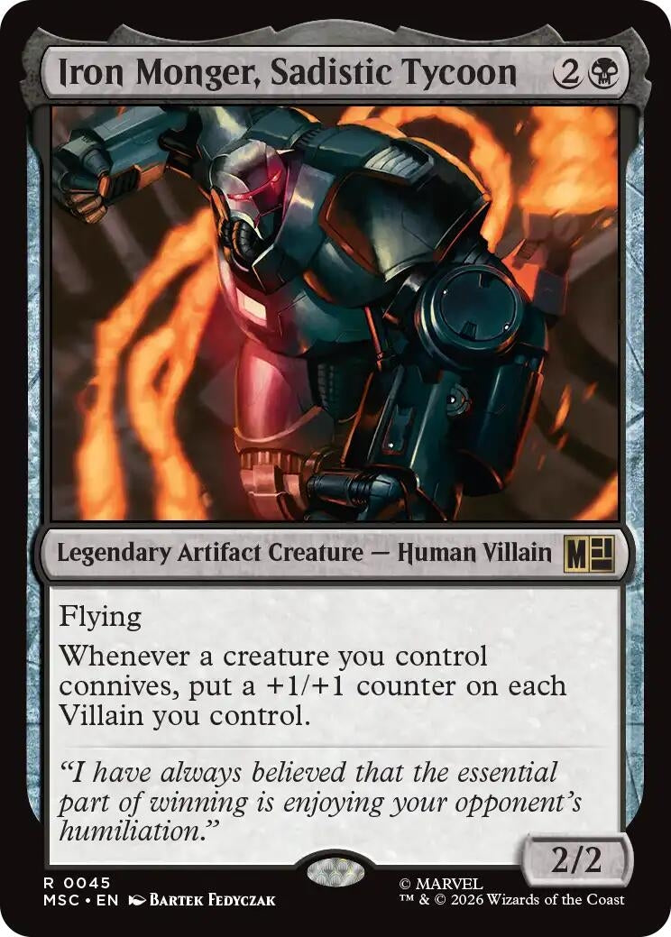 Image for Iron Monger, Sadistic Tycoon (Surge Foil) (45) (MSC) - Magic: The Gathering