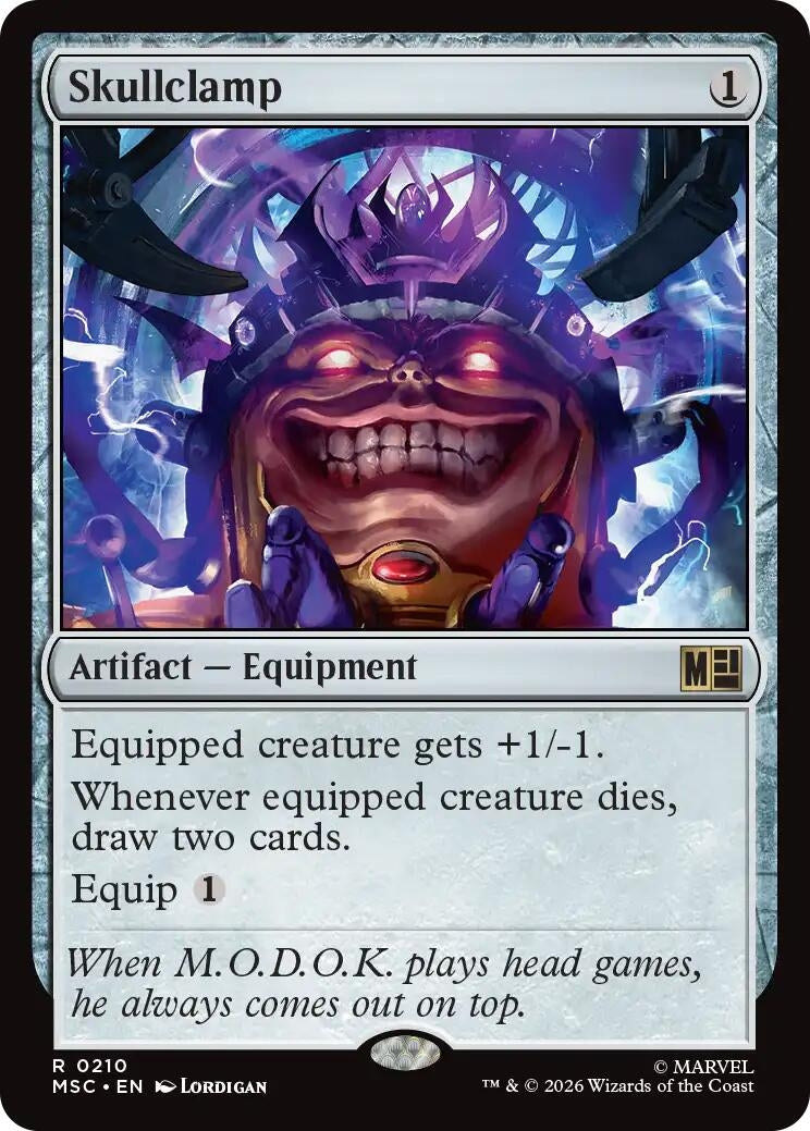 Image for Skullclamp (Surge Foil) (210) (MSC) - Magic: The Gathering