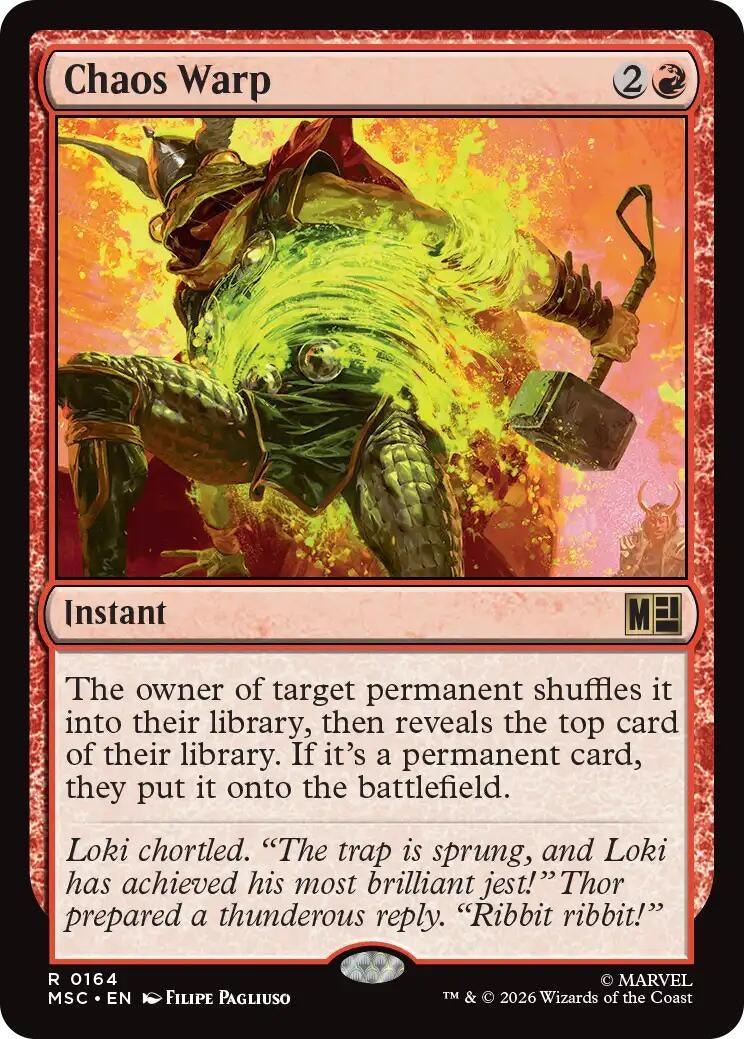Image for Chaos Warp (Surge Foil) (164) (MSC) - Magic: The Gathering