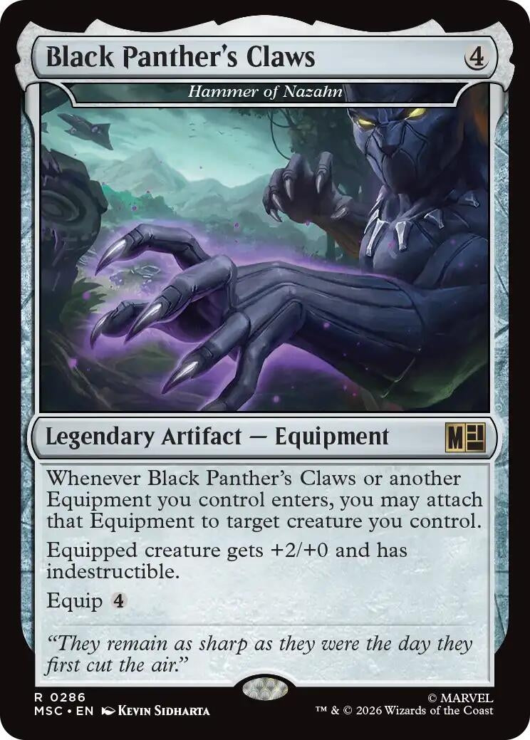 Image for Black Panther's Claws - Hammer of Nazahn (286) (MSC) - Magic: The Gathering