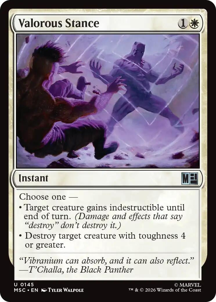 Image for Valorous Stance (Surge Foil) (145) (MSC) - Magic: The Gathering