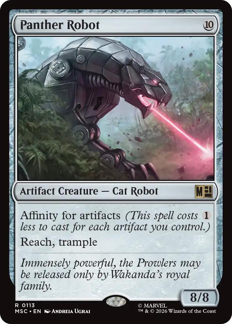 Image for Panther Robot (Surge Foil) (113) (MSC) - Magic: The Gathering