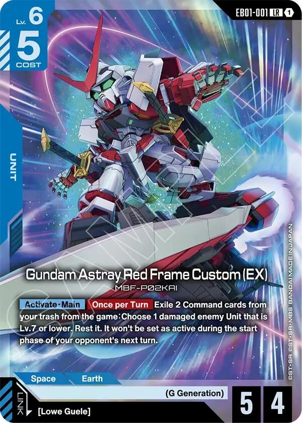 Image for Gundam Astray Red Frame Custom (EX) (EB01-001) (EB01) - Gundam Card Game