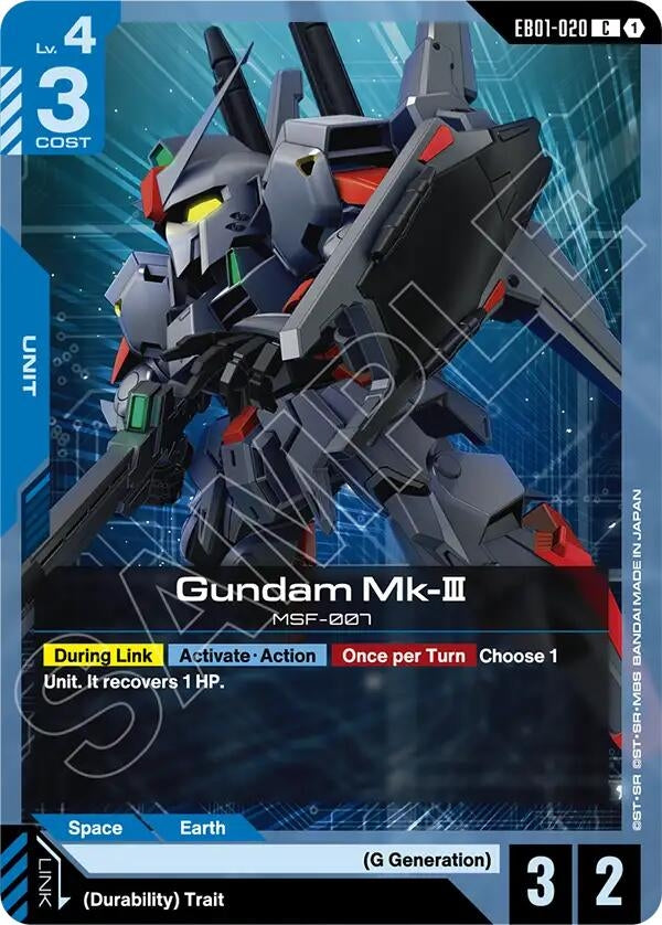 Image for Gundam Mk-III (EB01-020) (EB01) - Gundam Card Game