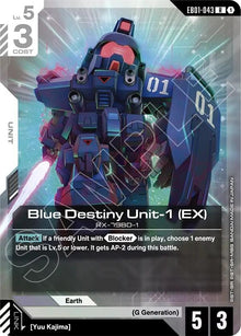 Image for Blue Destiny Unit-1 (EX) (EB01-043) (EB01) - Gundam Card Game