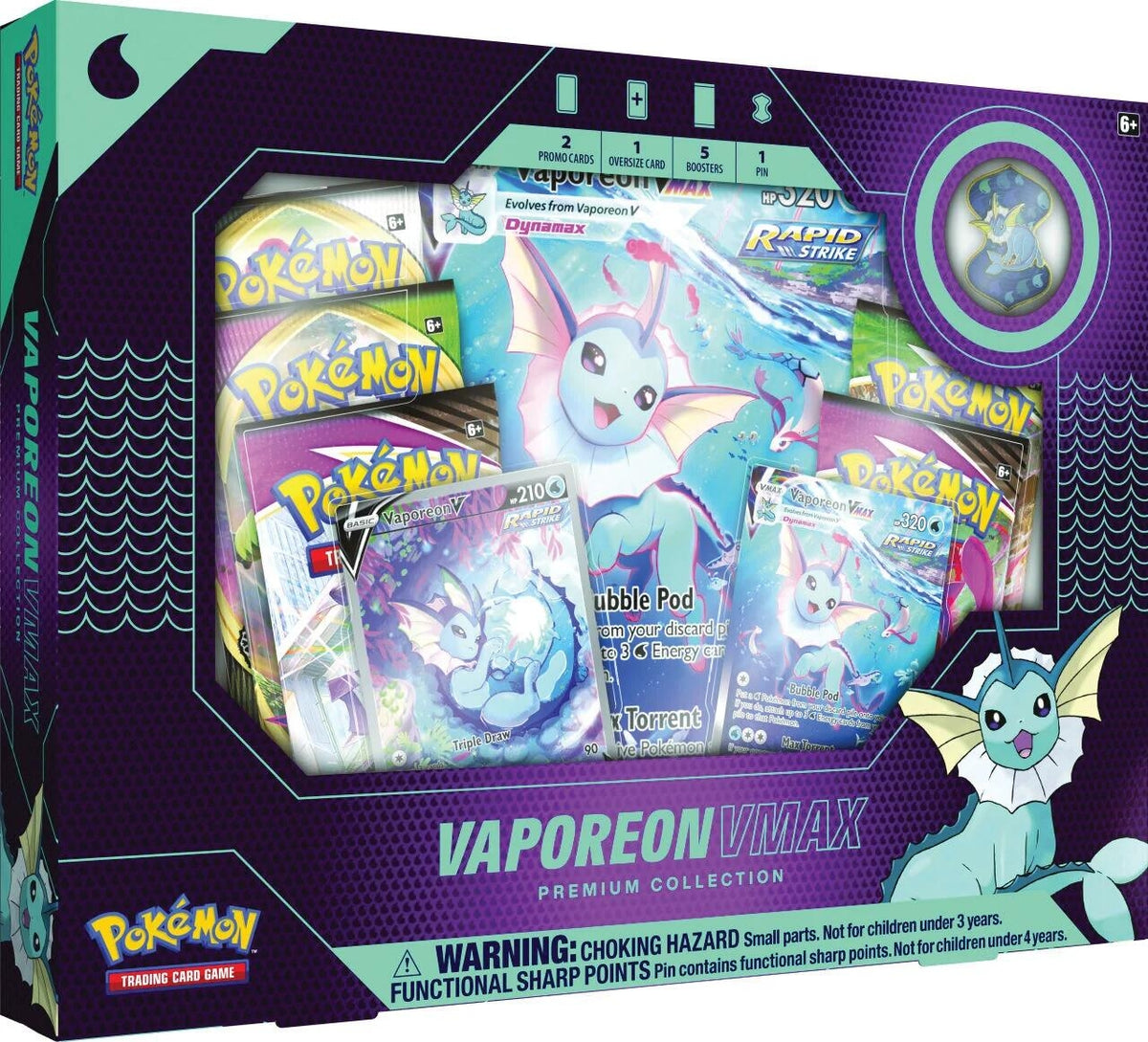 Image for Vaporeon VMAX Premium Collection (EU Exclusive) - Pokemon