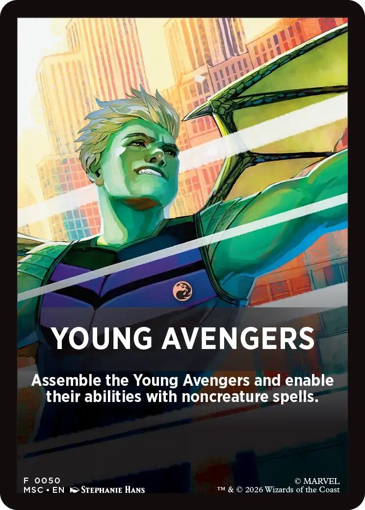 Image for Young Avengers Theme Card (0050) (50) (MSC) - Magic: The Gathering