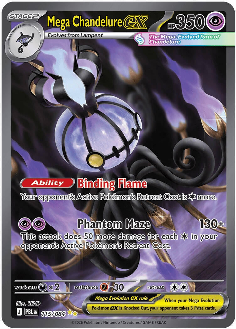 Image for Mega Chandelure ex (115/084) (PBL) - Pokemon