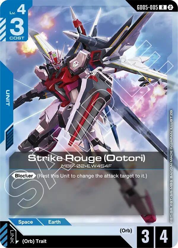 Image for Strike Rouge (Ootori) (GD05-005) (GD05) - Gundam Card Game