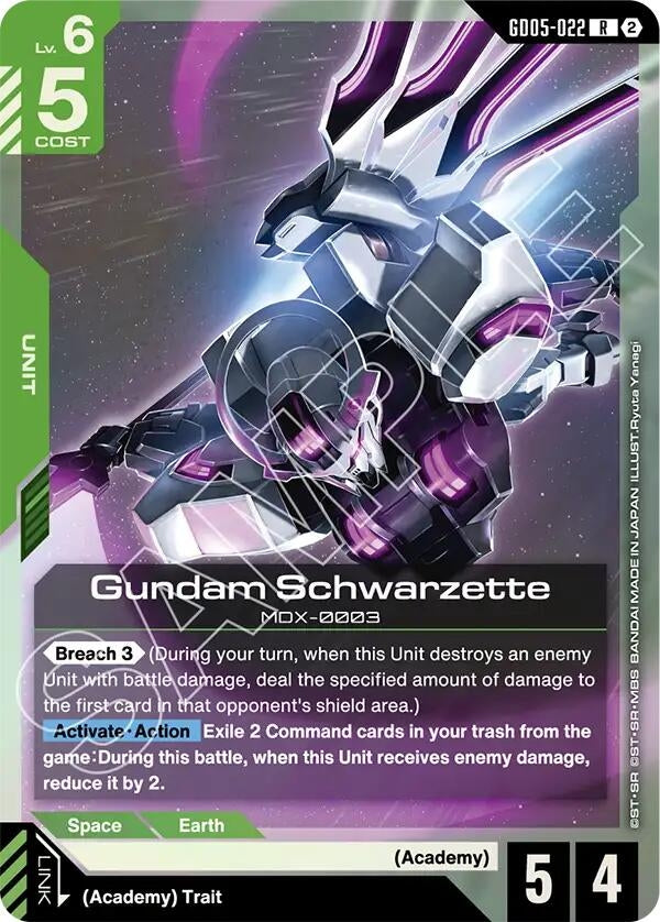Image for Gundam Schwarzette (GD05-022) (GD05) - Gundam Card Game