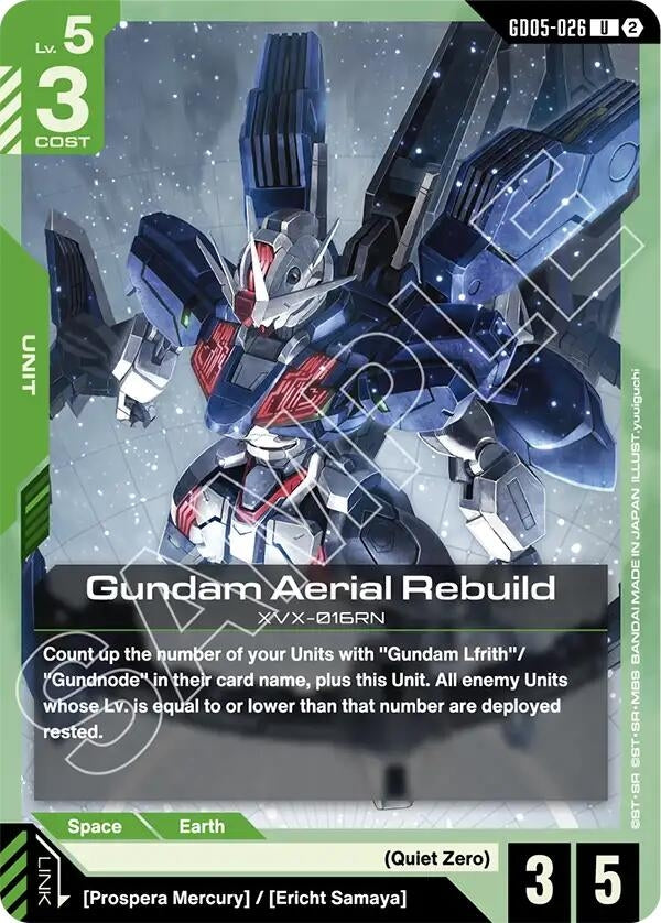 Image for Gundam Aerial Rebuild (GD05-026) (GD05) - Gundam Card Game