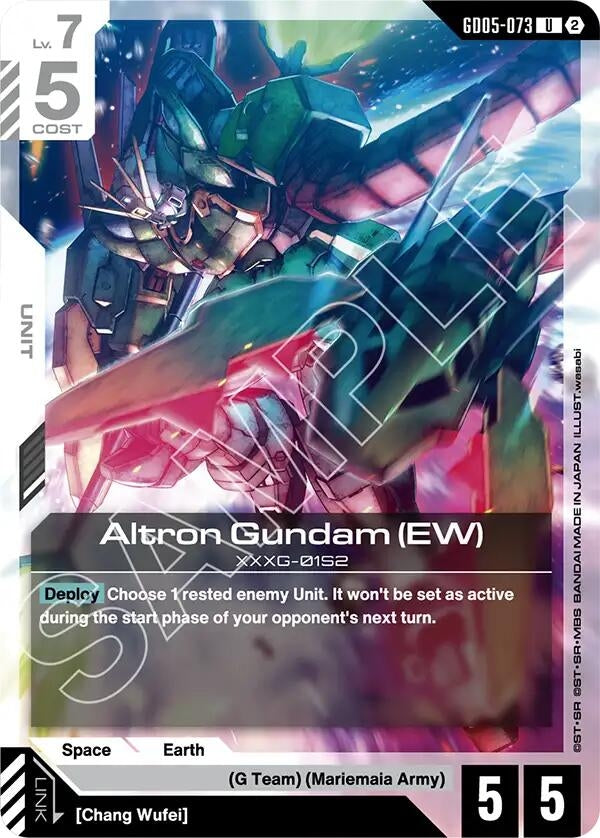 Image for Altron Gundam (EW) (GD05-073) (GD05) - Gundam Card Game