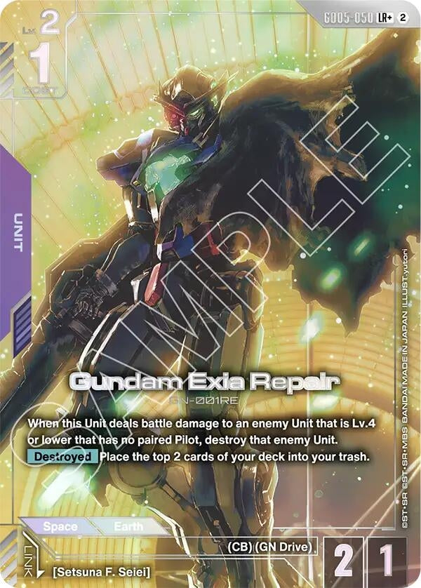 Image for Gundam Exia Repair (LR+) (GD05-050) (GD05) - Gundam Card Game