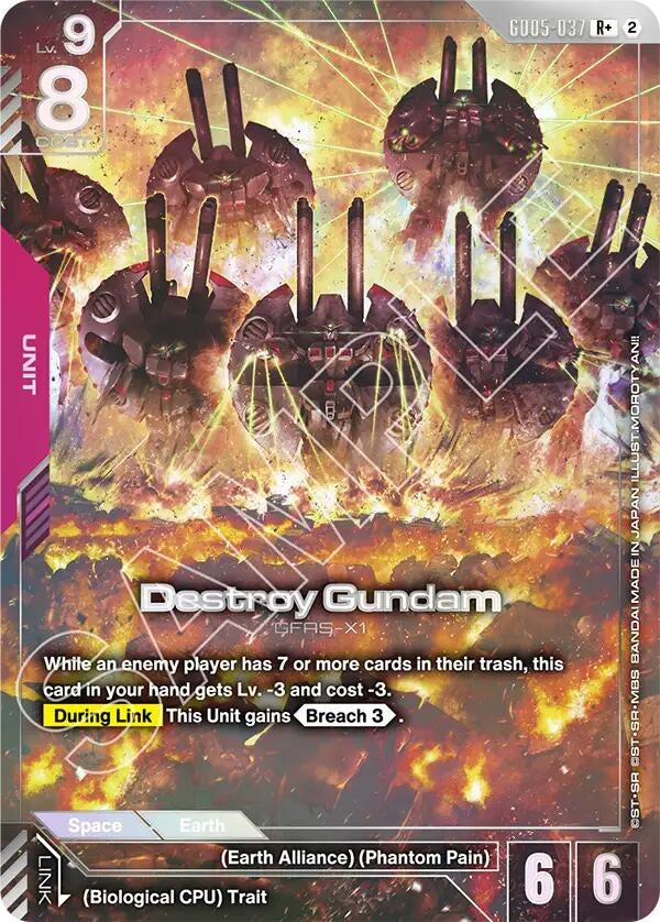 Image for Destroy Gundam (R+) (GD05-037) (GD05) - Gundam Card Game