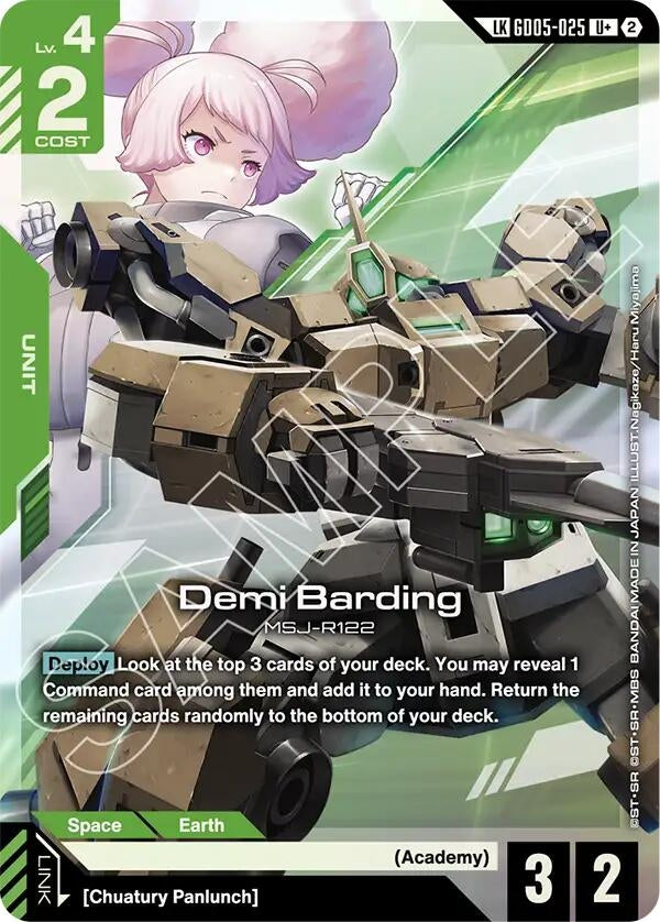 Image for Demi Barding (U+) (Link Rare) (GD05-025) (GD05) - Gundam Card Game