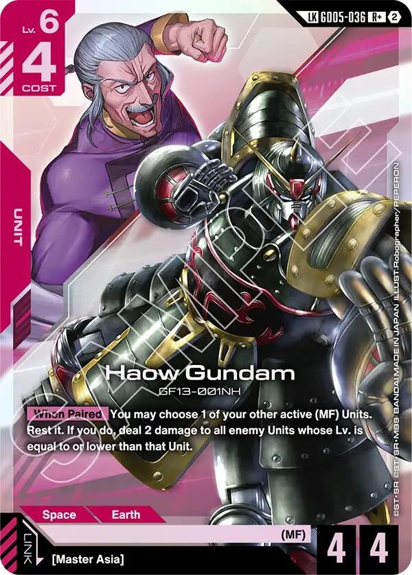 Image for Haow Gundam (R+) (Link Rare) (GD05-036) (GD05) - Gundam Card Game