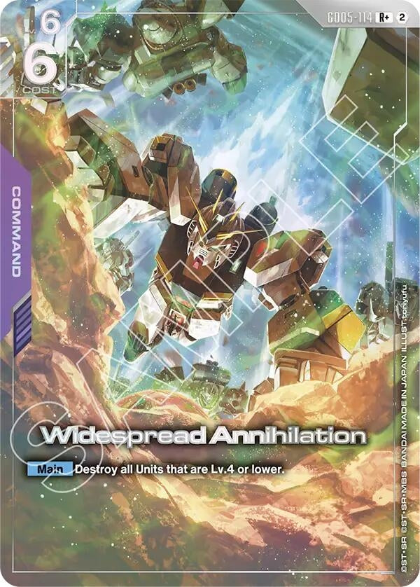 Image for Widespread Annihilation (R+) (GD05-114) (GD05) - Gundam Card Game