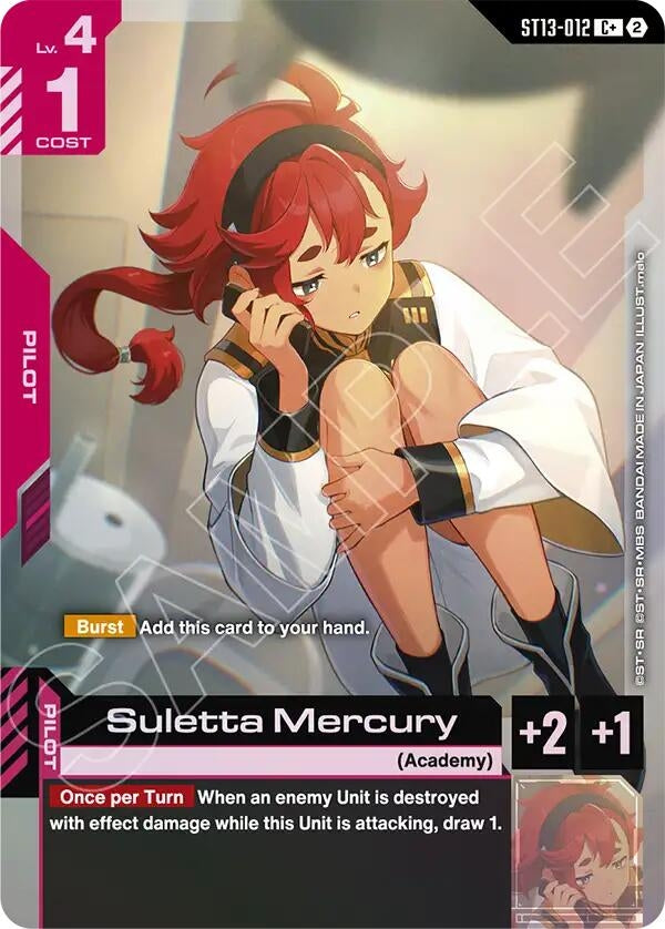 Image for Suletta Mercury (C+) (ST13-012) (ST13) - Gundam Card Game