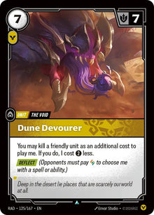 Image for Dune Devourer (125/167) (RAD) - Riftbound: League of Legends Trading Card Game