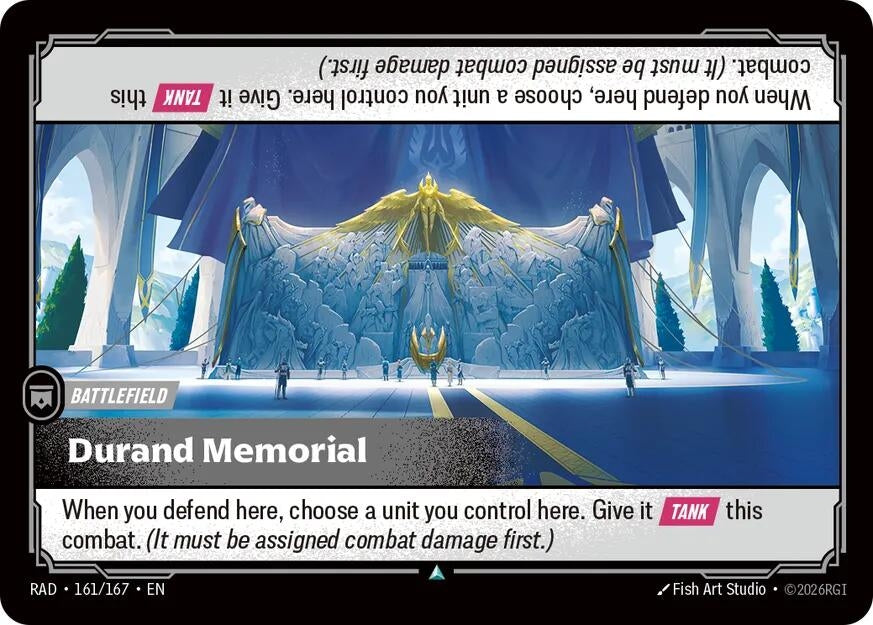 Image for Durand Memorial (161/167) (RAD) - Riftbound: League of Legends Trading Card Game