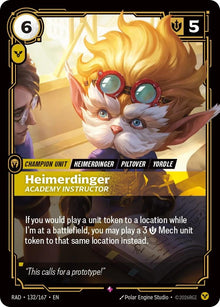 Image for Heimerdinger, Academy Instructor (132/167) (RAD) - Riftbound: League of Legends Trading Card Game