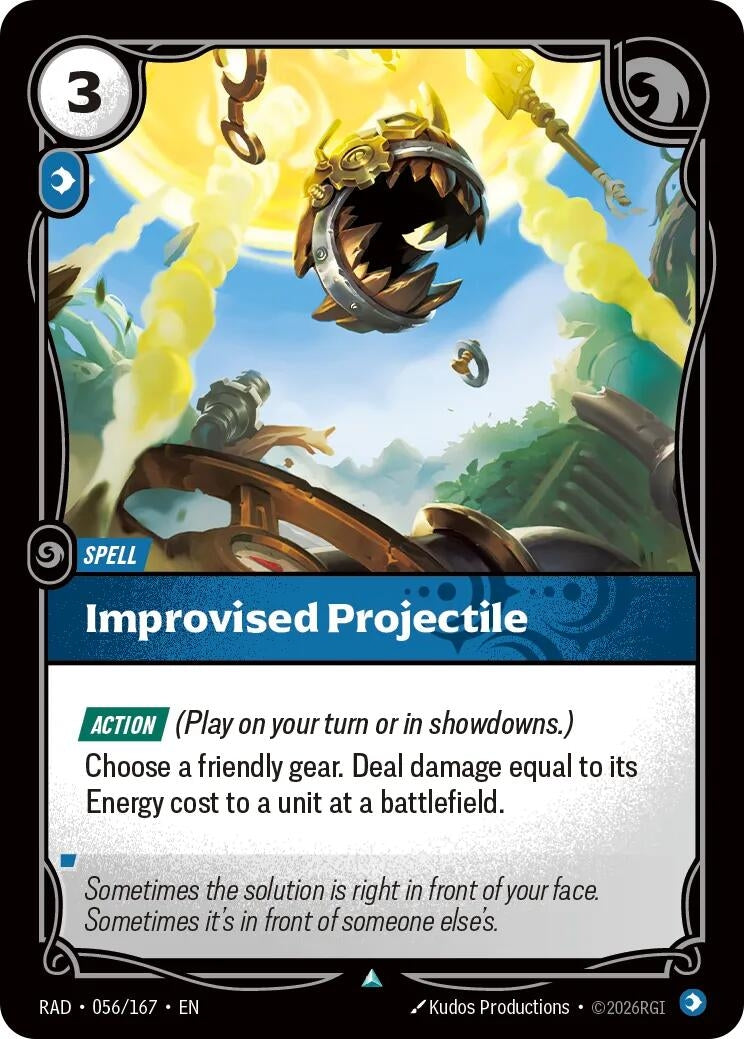 Image for Improvised Projectile (056/167) (RAD) - Riftbound: League of Legends Trading Card Game