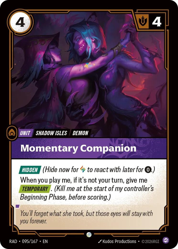 Image for Momentary Companion (095/167) (RAD) - Riftbound: League of Legends Trading Card Game