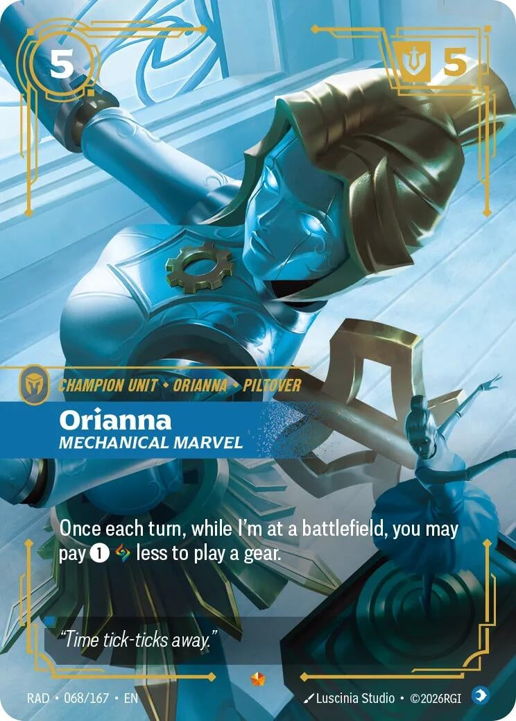Image for Orianna, Mechanical Marvel (068/167) (RAD) - Riftbound: League of Legends Trading Card Game