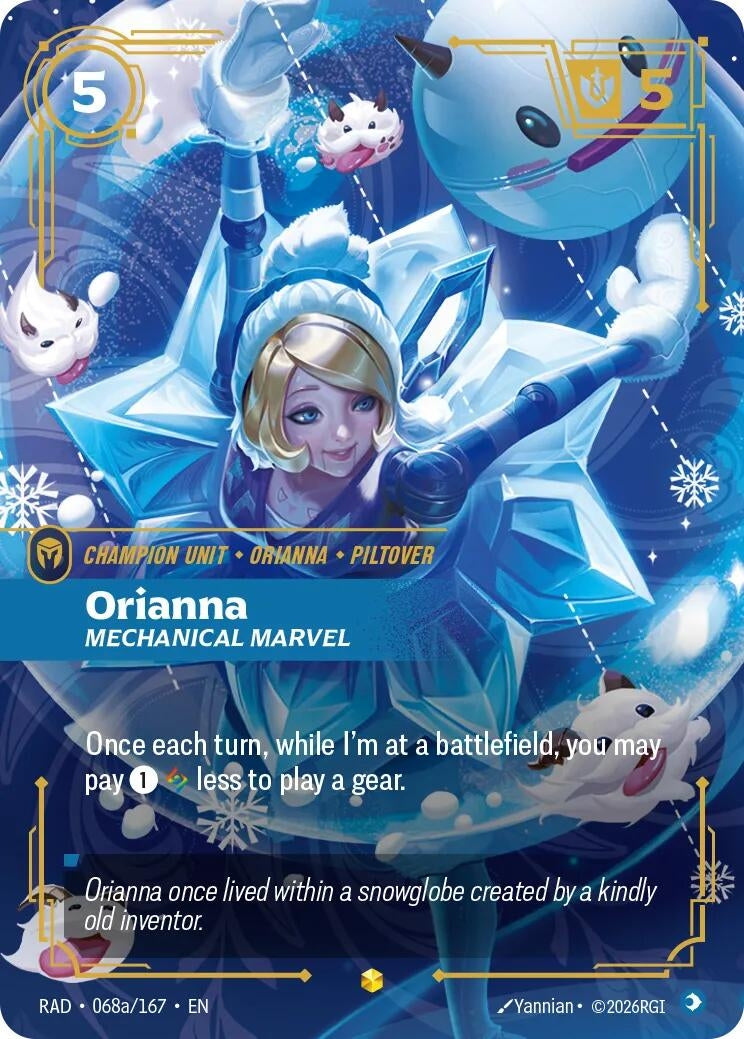 Image for Orianna, Mechanical Marvel (Alternate Art) (068a/167) (RAD) - Riftbound: League of Legends Trading Card Game