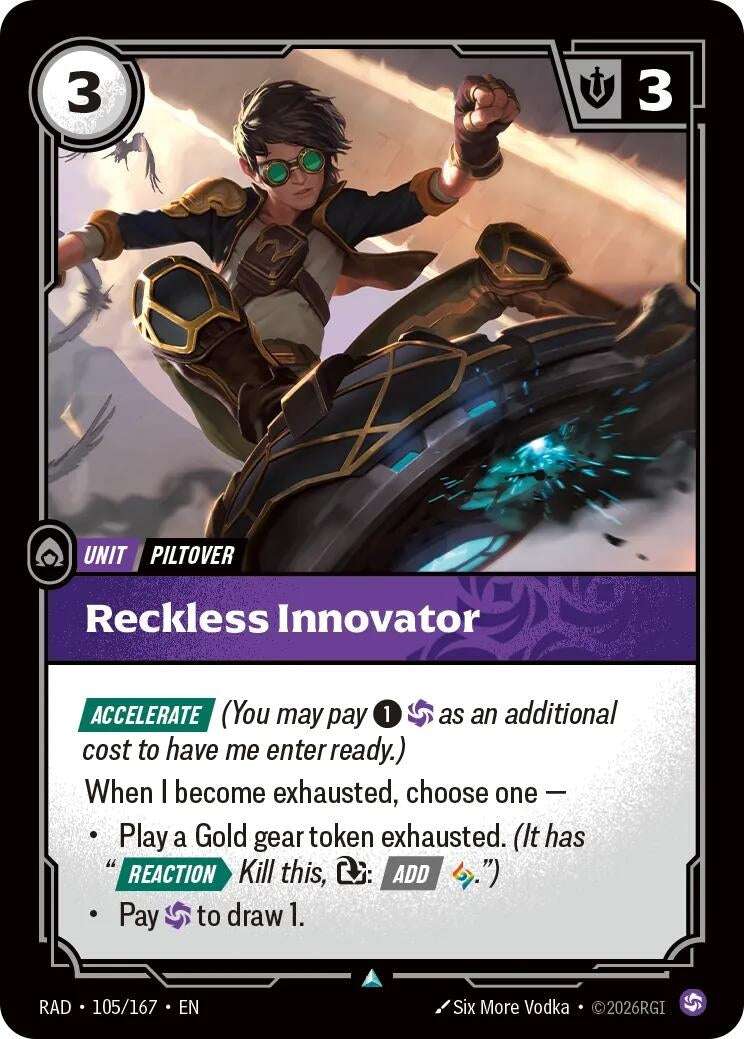 Image for Reckless Innovator (105/167) (RAD) - Riftbound: League of Legends Trading Card Game