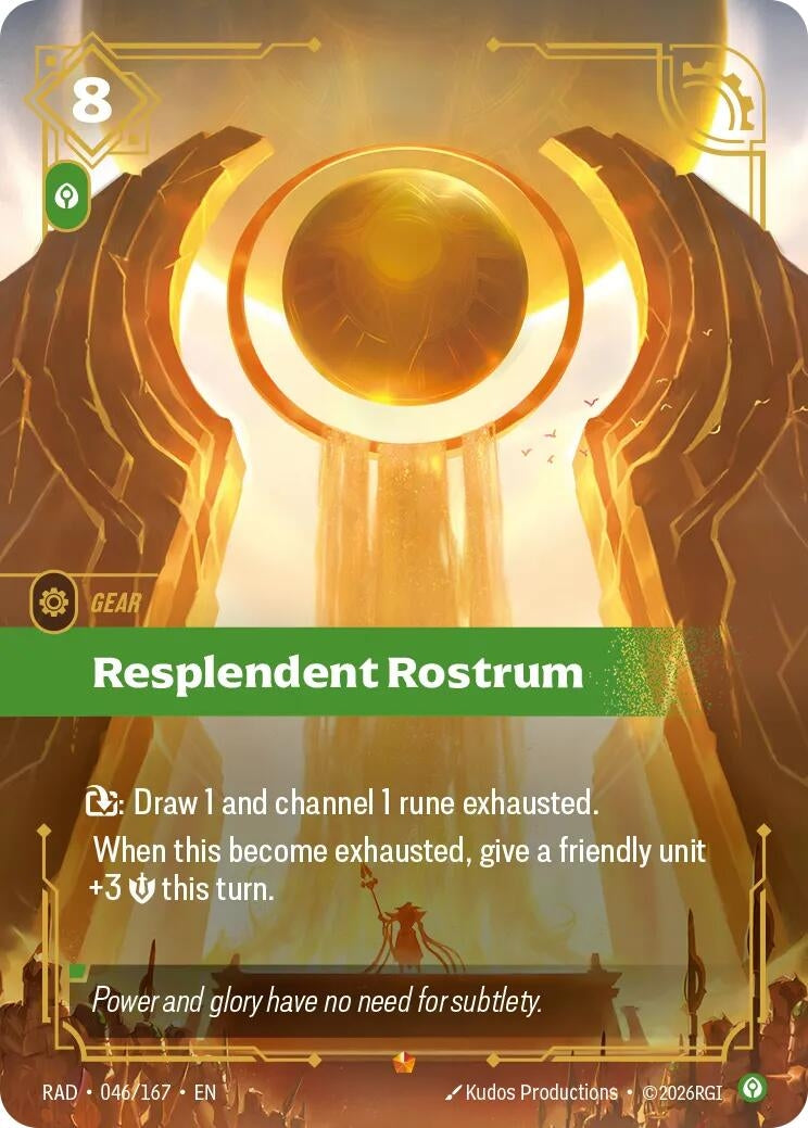 Image for Resplendent Rostrum (046/167) (RAD) - Riftbound: League of Legends Trading Card Game