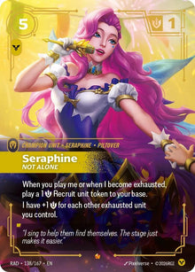 Image for Seraphine, Not Alone (138/167) (RAD) - Riftbound: League of Legends Trading Card Game