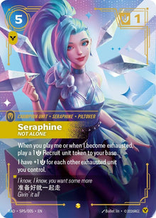 Image for Seraphine, Not Alone (K/DA Special Art Card) (SP5/005) (RAD) - Riftbound: League of Legends Trading Card Game
