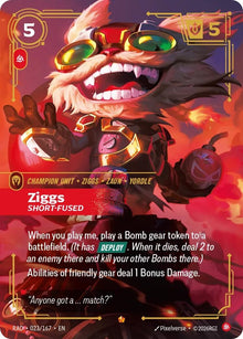 Image for Ziggs, Short-Fused (023/167) (RAD) - Riftbound: League of Legends Trading Card Game