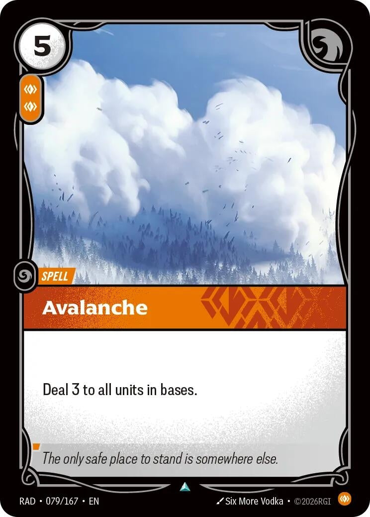 Image for Avalanche (079/167) (RAD) - Riftbound: League of Legends Trading Card Game