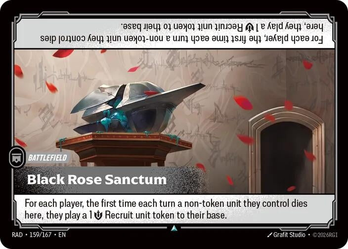 Image for Black Rose Sanctum (159/167) (RAD) - Riftbound: League of Legends Trading Card Game