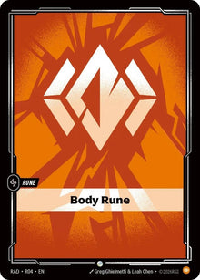 Image for Body Rune (R04) (RAD) - Riftbound: League of Legends Trading Card Game