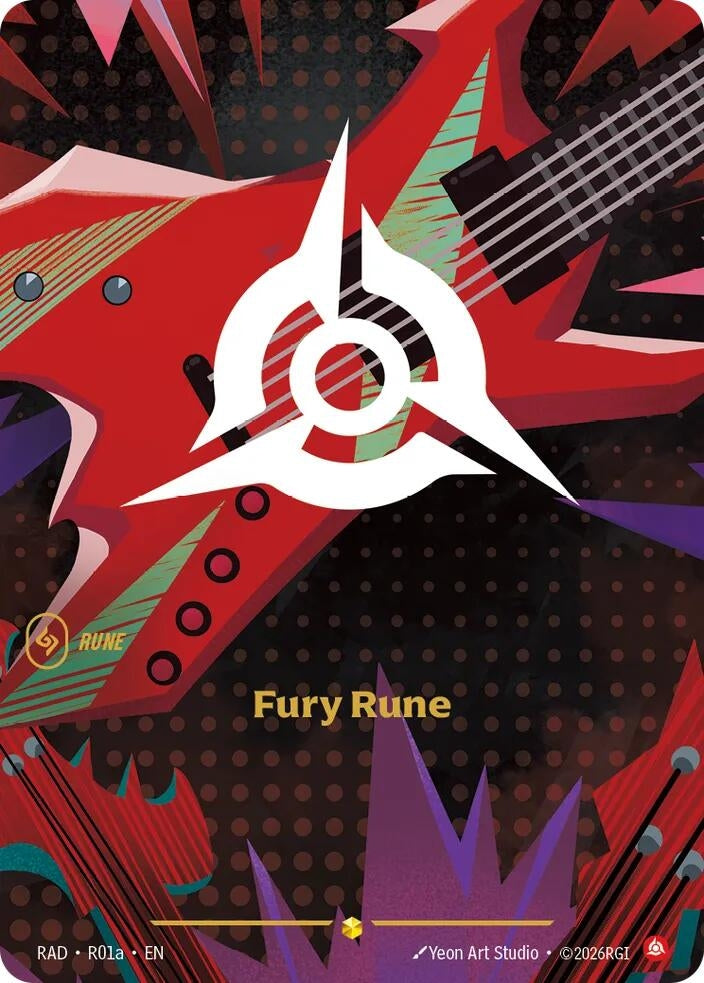 Image for Fury Rune (R01a) (R01a) (RAD) - Riftbound: League of Legends Trading Card Game