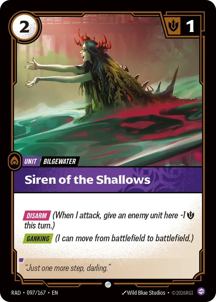 Image for Siren of the Shallows (097/167) (RAD) - Riftbound: League of Legends Trading Card Game