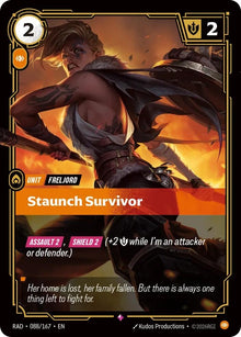 Image for Staunch Survivor (088/167) (RAD) - Riftbound: League of Legends Trading Card Game