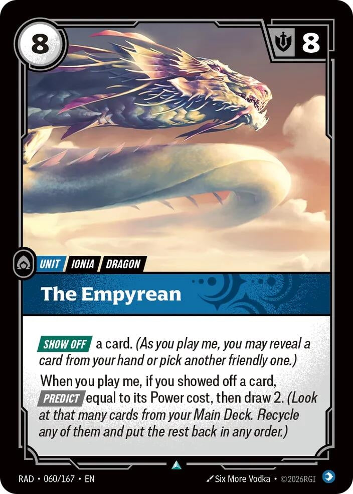 Image for The Empyrean (060/167) (RAD) - Riftbound: League of Legends Trading Card Game