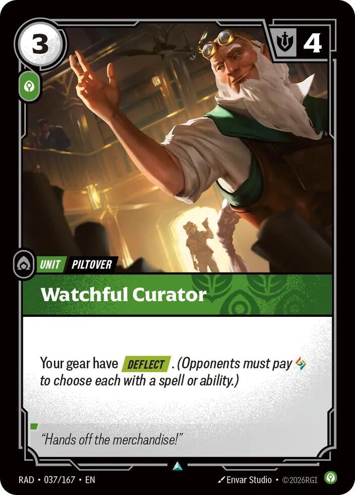 Image for Watchful Curator (037/167) (RAD) - Riftbound: League of Legends Trading Card Game