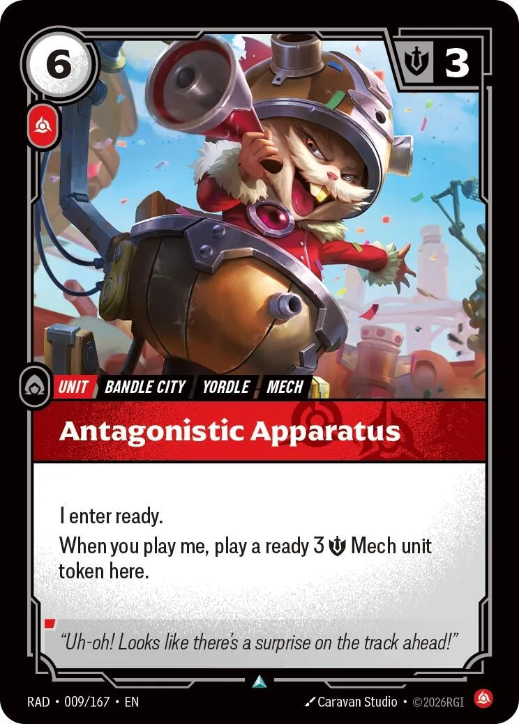 Image for Antagonistic Apparatus (009/167) (RAD) - Riftbound: League of Legends Trading Card Game