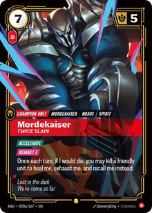 Image for Mordekaiser, Twice Slain (Alternate Art) (020a/167) (RAD) - Riftbound: League of Legends Trading Card Game