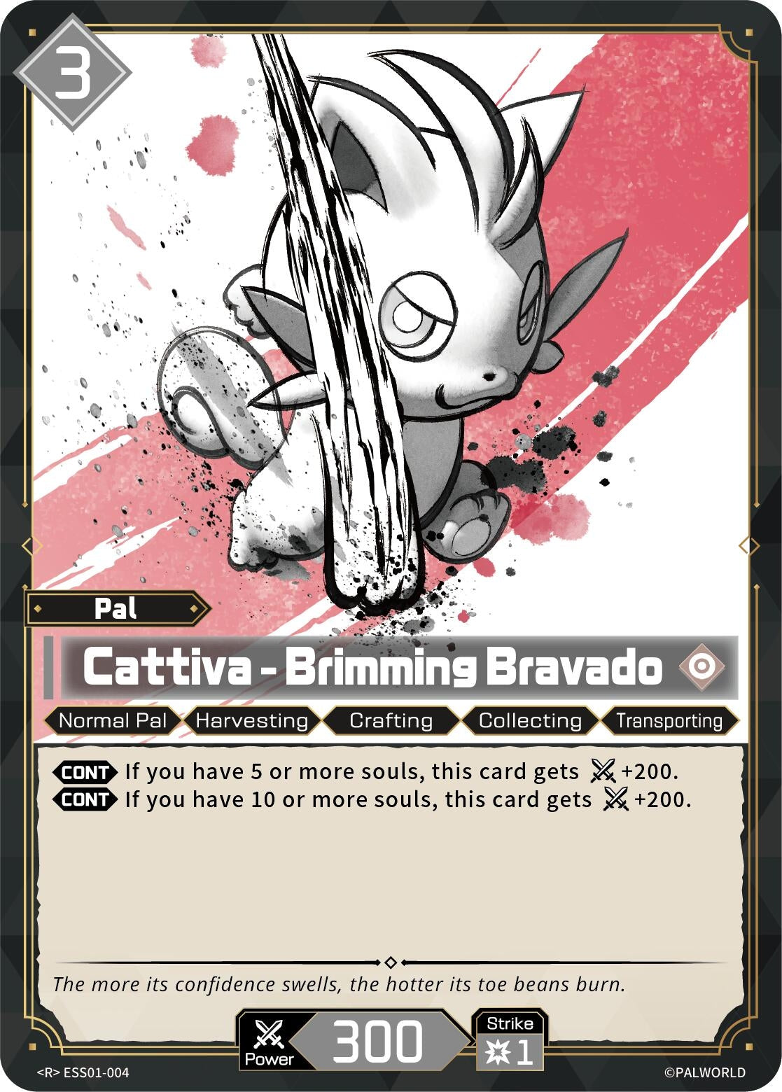 Image for Cattiva - Brimming Bravado (ESS01-004) (ESS01) - Palworld OFFICIAL CARD GAME
