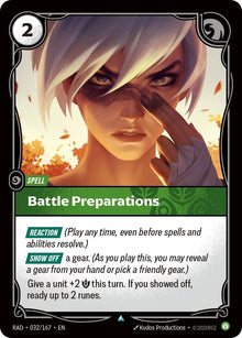 Image for Battle Preparations (032/167) (RAD) - Riftbound: League of Legends Trading Card Game