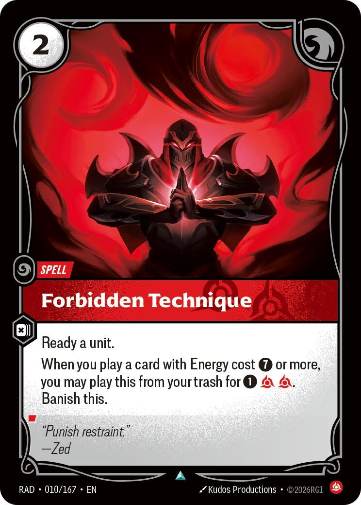 Image for Forbidden Technique (010/167) (RAD) - Riftbound: League of Legends Trading Card Game